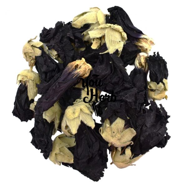 Black - Purple Hollyhock Mallow Dried Flowers